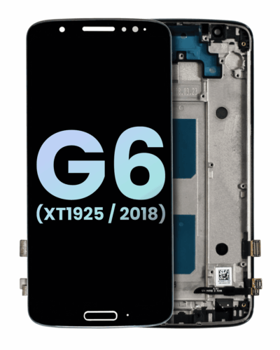 LCD Assembly With Frame For Motorola Moto G6 (XT1925 / 2018) (Genuine OEM) (Black)