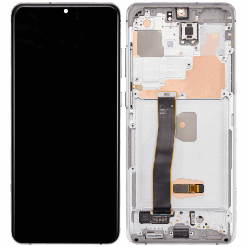 OLED Assembly With Frame For Samsung Galaxy S20 Ultra 5G (Refurbished) (Cloud White) – Image 2