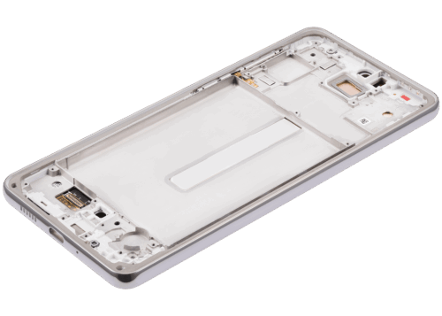 Écran OLED avec cadre pour Samsung Galaxy A73 (A735 / 2022) (Remis à neuf) (Blanc) – Image 7