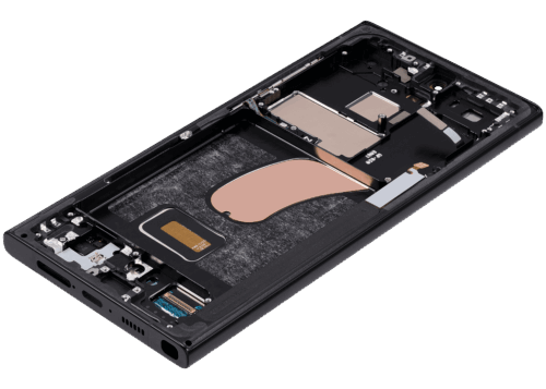 OLED Assembly With Frame For Samsung Galaxy S23 Ultra (US & International) (Refurbished) (Graphite / Red) – Image 7