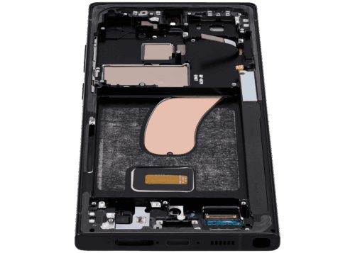OLED Assembly With Frame For Samsung Galaxy S23 Ultra (US & International) (Refurbished) (Graphite / Red) – Image 8