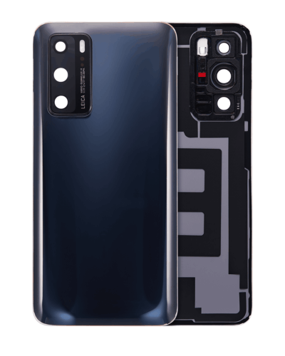 Back cover Glass With Camera Lens For Huawei P40 (Black)