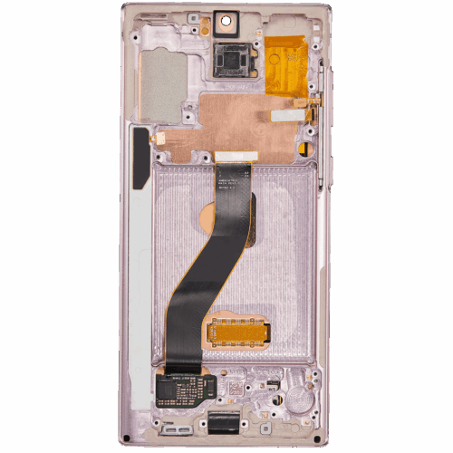 OLED Assembly With Frame For Samsung Galaxy Note 10 (Refurbished) (Aura Glow / Silver) – Image 4