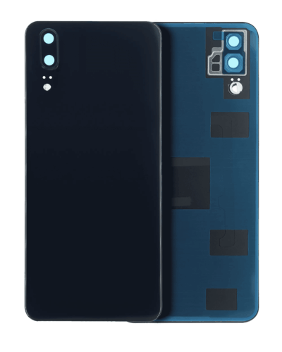 Back cover Glass With Camera Lens For Huawei P20 (Black)