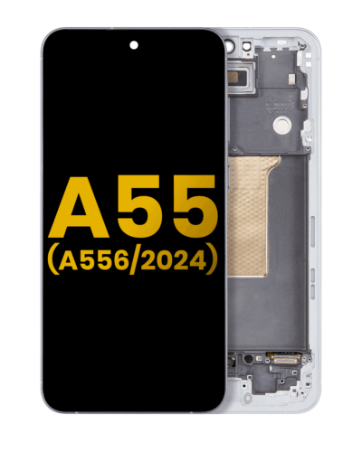 OLED Assembly With Frame For Samsung Galaxy A55 (A556 / 2024) (Refurbished) (Iceblue) – Image 11