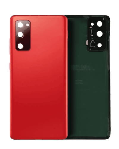 Cache arrière verre avec lentille de caméra pour Samsung Galaxy S20 FE (Service Pack) (Cloud Red)