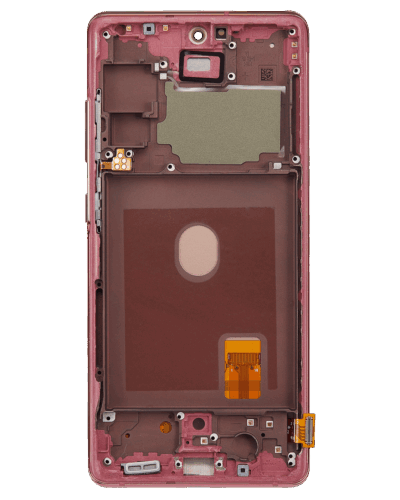 Écran OLED avec cadre pour Samsung Galaxy S20 FE 4G/5G (reconditionné) (rouge nuage) – Image 4