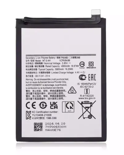 Replacement Battery For Samsung Galaxy A04 (A045 / 2022) / A04E (A042 / 2022) / A14 (A145 / 2023) / A14 5G (A146U / A146P / A146V / A146W / 2023) / A037U / 2021) (WT-S-W1)