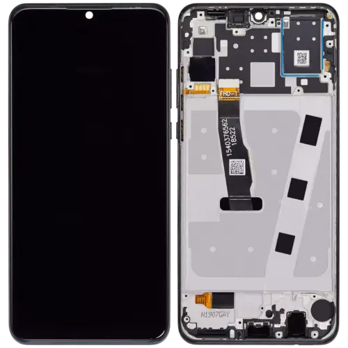 Écran LCD complet avec cadre pour Huawei P30 Lite (2019) / Nova 4e (4GB RAM) (compatible qualité supérieure) (Midnight Black) – Image 2