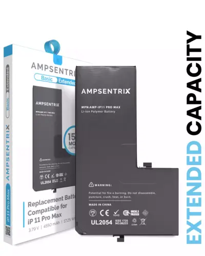 De remplacement batterie pour iPhone 11 Pro Max (AmpSentrix Basic Extended) – Image 4
