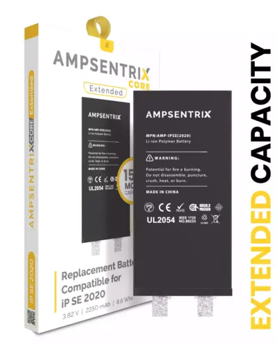 Batterie de remplacement pour iPhone SE (2020) (Soudure par points requise) (AmpSentrix Core étendu)