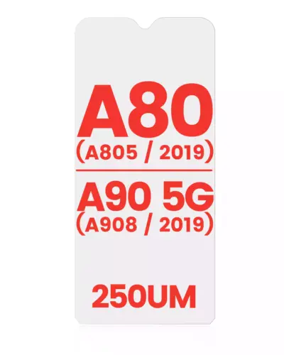 OCA pour Samsung Galaxy A80 (A805 / 2019) / A90 5G (A908 / 2019) (Lot de 10) (250 µm) – Image 2