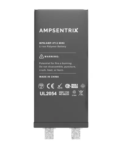 Batterie de remplacement pour iPhone 12 Mini (soudure par points requise) (AmpSentrix Core) – Image 4