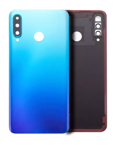 Back cover Glass With Camera Lens For Huawei P30 Lite / Nova 4E (4GB RAM / Without Logo) (Peacock Blue)