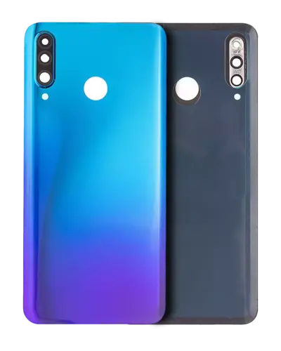 Back cover Glass With Camera Lens For Huawei P30 Lite / Nova 4E (6GB RAM / Without Logo) (Peacock Blue)
