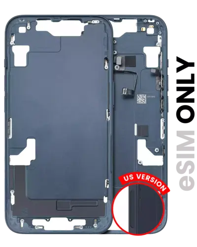 Mid-cadre châssis W/ Small Parts pour iPhone 14 (US Version) (Used OEM Pull: Grade B) (minuit)