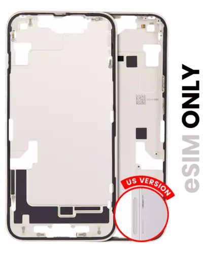 Mid-cadre châssis W/ Small Parts pour iPhone 14 (US Version) (Used OEM Pull: Grade A) (lumière stellaire)