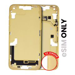 Mid-cadre châssis W/ Small Parts pour iPhone 14 Plus (US Version) (Used OEM Pull: Grade C) (jaune)