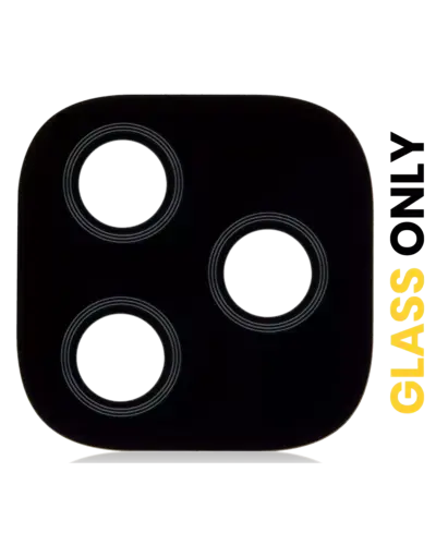 Back Camera Lens (Glass Only) With Adhesive For Motorola Moto E7 Plus (XT2081 / 2020) (Black)