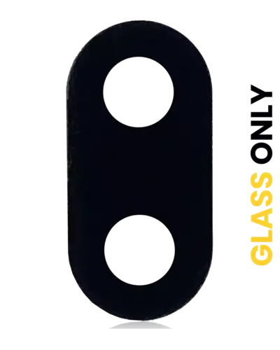 Back Camera Lens (Glass Only) With Adhesive For LG Aristo 3 Plus (X220MB) (Black)