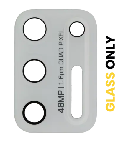 Back Camera Lens (Glass Only) With Adhesive For Motorola Moto G Stylus 6.8" (XT2115 / 2021) (Aurora White)