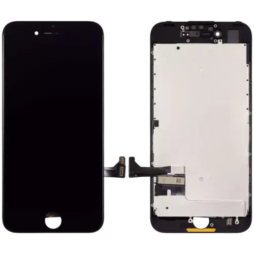 Écran LCD complet avec Steel Plate pour iPhone 7 (compatible) (noir) – Image 2