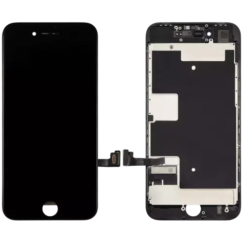 Écran LCD complet avec Steel Plate pour iPhone 8 / SE (2020 / 2022) (reconditionné) (noir) – Image 2