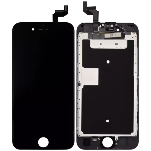 Écran LCD avec plaque en acier pour iPhone 6S (reconditionné) (noir) – Image 2