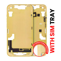 Mid-cadre châssis W/ Small Parts pour iPhone 14 (EU / Global Version) (compatible qualité supérieure) (jaune)