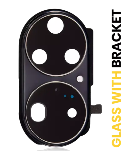 Back Camera Lens With Bracket For Huawei P50 Pro (Golden Black)