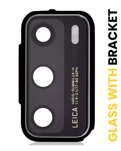 Back Camera Lens With Bracket For Huawei P40 (Ice White)