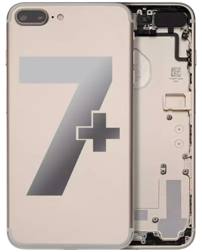 Coque arrière avec petits composants préinstallés pour iPhone 7 Plus (Pièce d'origine d'occasion: Grade A) (Or)