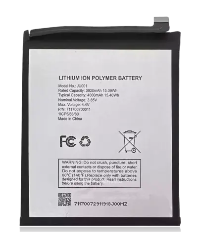 Replacement Battery For T-Mobile Revvl V / Boost Mobile Celero 5G (2021) / Cricket Icon 5/Cricket Icon 4/Boost Mobile Celero 5G SC (SN339D) /Boost Mobile Celero 5G (2024) (JU001)