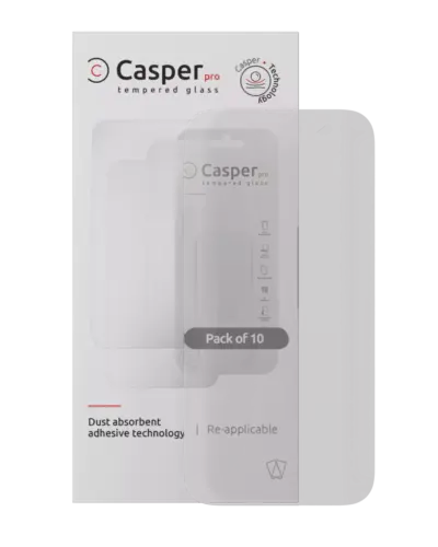 Casper Pro Tempered Glass For iPhone 16 Pro Max / 17 Pro Max (10 Pack) (Matte)