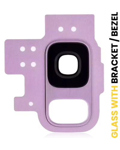 Back Camera Lens With Bracket / Bezel For Samsung Galaxy S9 (Lilac Purple)