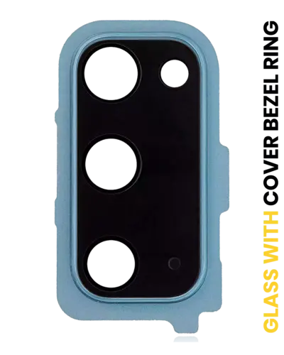 Back Camera Lens With Cover Bezel Ring For Samsung Galaxy S20 / S20 5G (Cloud Blue)
