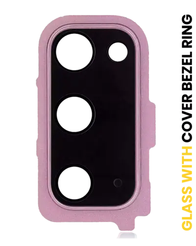 Back Camera Lens With Cover Bezel Ring For Samsung Galaxy S20 / S20 5G (Cloud Pink)