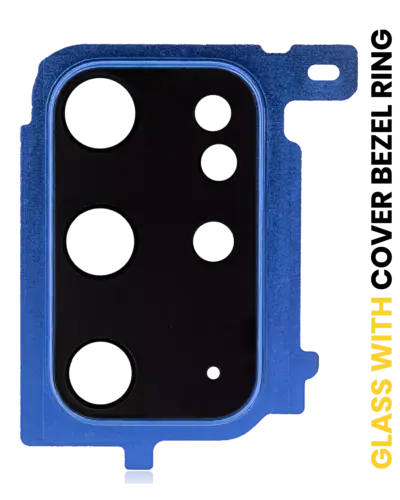 Back Camera Lens With Cover Bezel Ring For Samsung Galaxy S20 Plus (Cloud Blue)