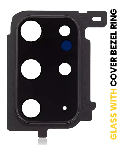 Back Camera Lens With Cover Bezel Ring For Samsung Galaxy S20 Plus (Cosmic Black)