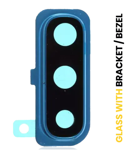 Back Camera Lens With Bracket / Bezel For Samsung Galaxy A30s (A307 / 2019) (Blue)