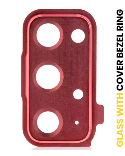 Caméra arrière lentille avec cache cadre Ring pour Samsung Galaxy S20 FE 4G / 5G (Cloud Red)