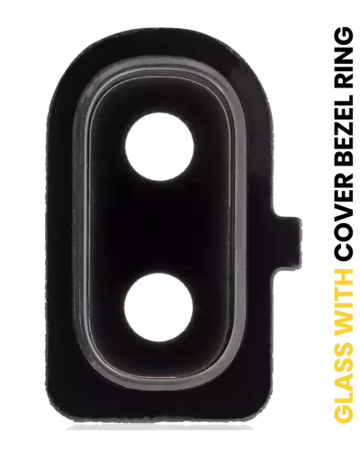 Back Camera Lens With Cover Bezel Ring For Samsung Galaxy A10e (A102 / 2019) (Black)