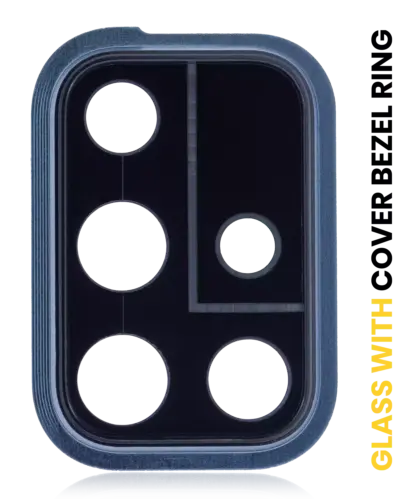 Back Camera Lens With Cover Bezel Ring For Samsung Galaxy A71 (A715 / 2020) (Prism Crush Black)