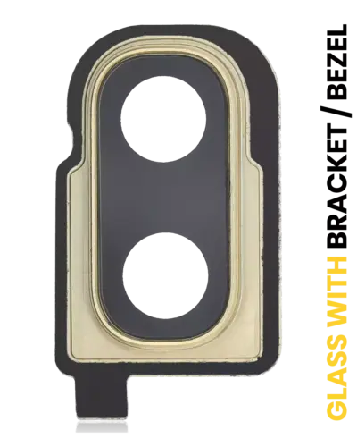 Back Camera Lens With Bracket / Bezel For Samsung Galaxy Z Flip 4G (F700) / Z Flip 5G (F707) (Mirror Gold）