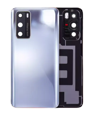 Back cover Glass With Camera Lens For Huawei P40 (Silver Frost)