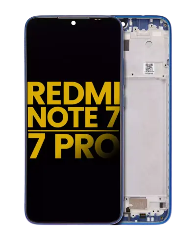 LCD Assembly With Frame For Xiaomi Redmi Note 7 / 7 Pro (Refurbished) (Blue)