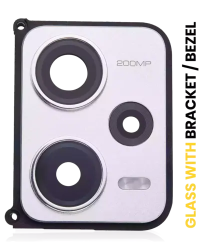 Back Camera Lens With Bracket / Bezel For Xiaomi Redmi Note 12 Pro Plus (Arctic White)