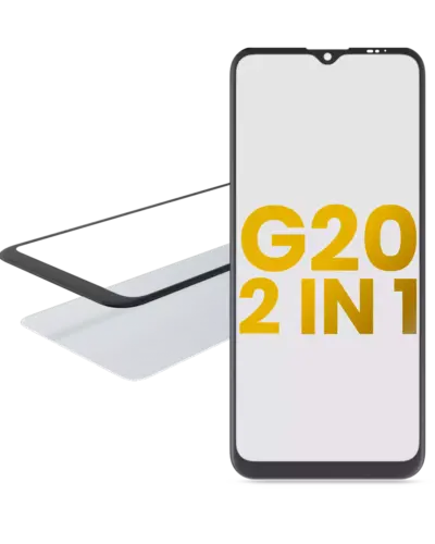 2 in 1 Front Glass With OCA Pre-Installed For Motorola Moto G20 (XT2128 / 2021)