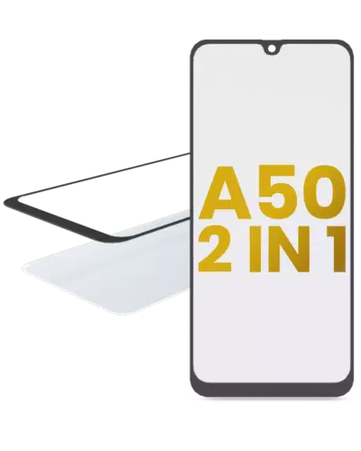 2 in 1 Front Glass With OCA Pre-Installed For Samsung Galaxy A50 (A505 / 2019)