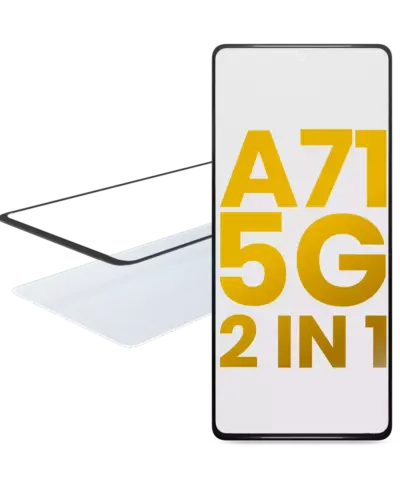 2 in 1 Front Glass With OCA Pre-Installed For Samsung Galaxy A71 5G (A716 / 2020)
